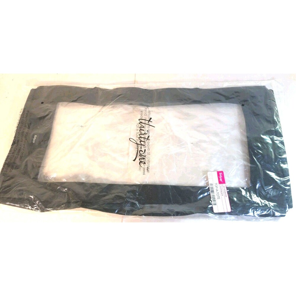 New Thirty-One Top- A - Tote Black 11 1/2 X 23